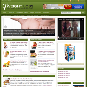 Weight Loss Done-for-you Turnkey Niche Blog Business with Amazing Content